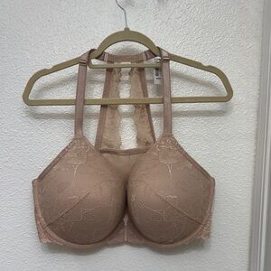 Chic Lace Halter Bra in Nude